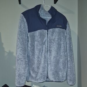 Columbia Kids Navy and Gray Fleece Jacket